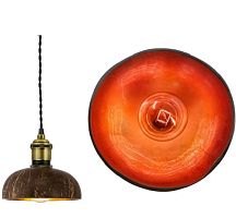 Плафон-кокос Sun Lumen BALI D130 LB-250L Оранжевый картинка 